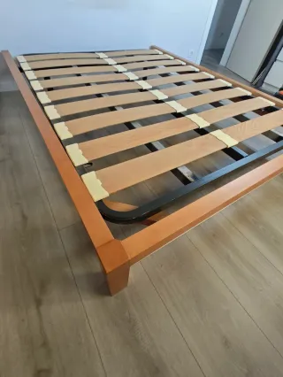 Somier de cama 135cm madera y metal