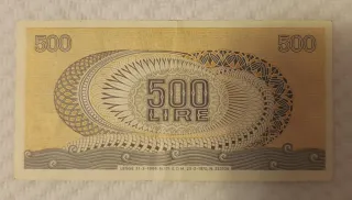 500 Lire Italiane Banconota