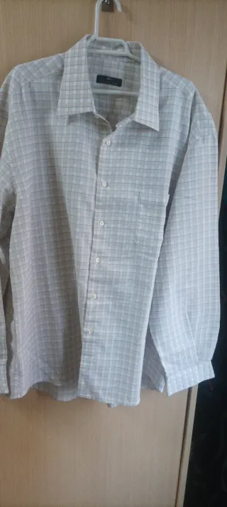 Camisa de manga larga a cuadros