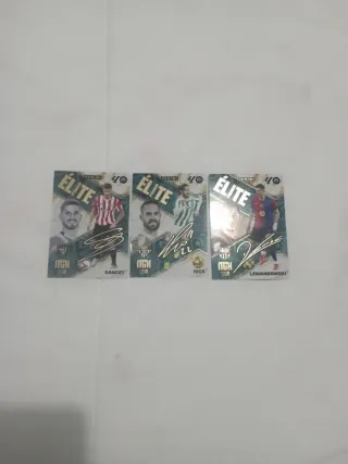 3 Cromos Panini Élite Fútbol