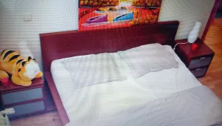 Letto matrimoniale IKEA MALM in legno marrone