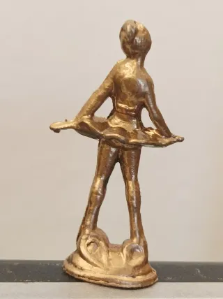 Figurina ballerina in metallo