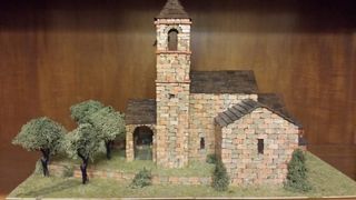Maqueta de ladrillo hecha a mano