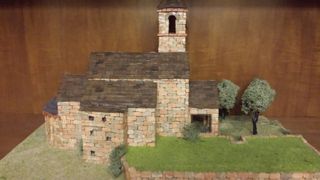 Maqueta de ladrillo hecha a mano