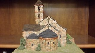 Maqueta de ladrillo hecha a mano