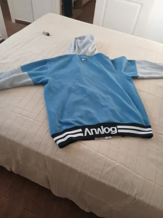 Sudadera AG Azul/Gris con 3 bolsillos