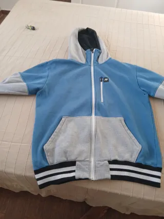 Sudadera AG Azul/Gris con 3 bolsillos