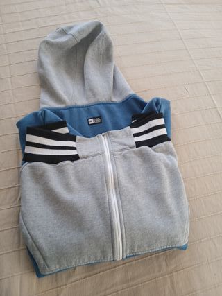 Sudadera AG Azul/Gris con 3 bolsillos