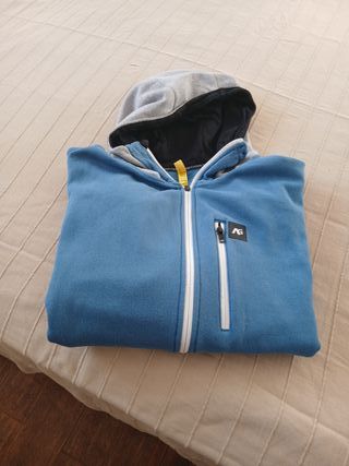 Sudadera AG Azul/Gris con 3 bolsillos