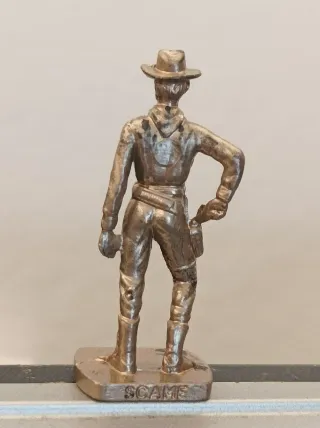 Soldatino metallo cowboy sorpresa uovo Kinder