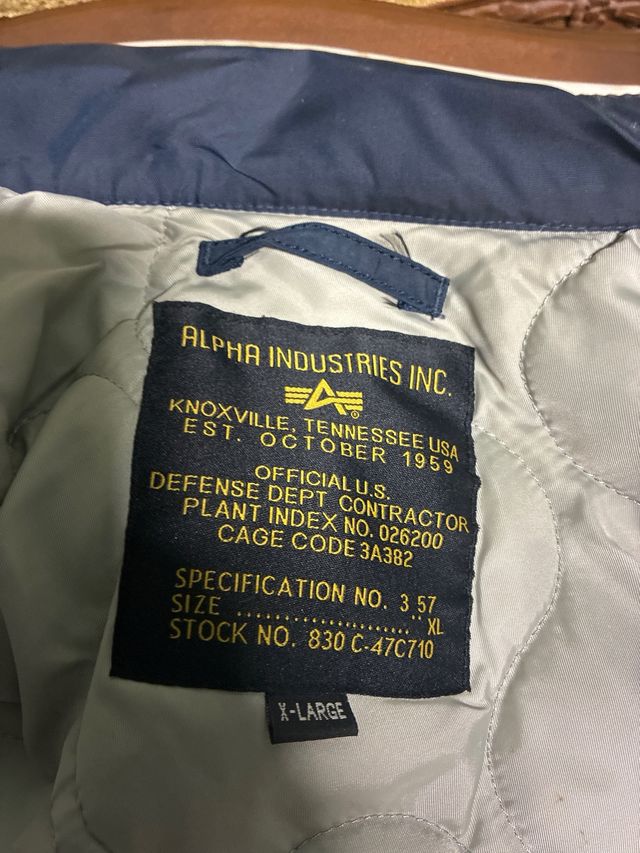 Chaqueta Bomber Alpha Industries Azul