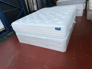 Canapé Blanco y Colchón Flex Bodycare 150x190