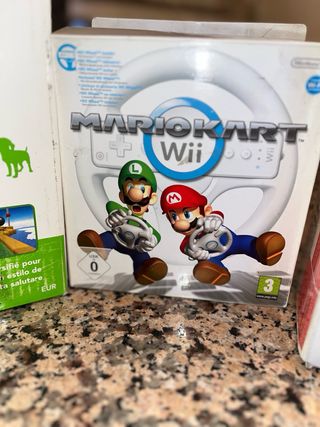 kit Nintendo Wii + Wii Fit Plus + Mario Kart