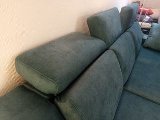 Sofá Chaise Longue Microfibra Verde