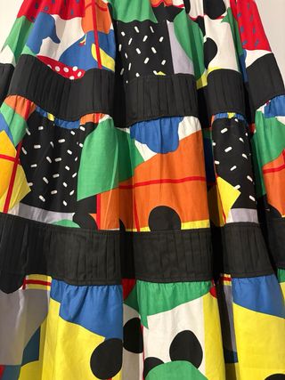 Falda larga multicolor