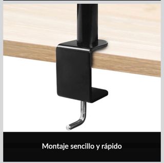 Soporte Brazo Monitor PC Negro - Valorado en 29€