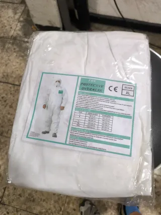 500 Monos de Trabajo Blancos