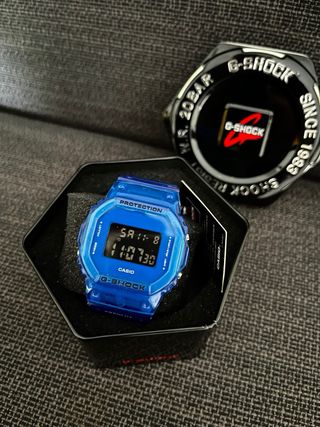 Casio G-Shock DW-5600SB-2 Skeleton Azul