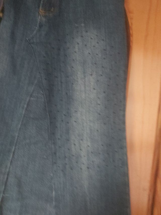 Falda vaquera larga con detalles