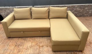 Sofá cama chaiselongue beige