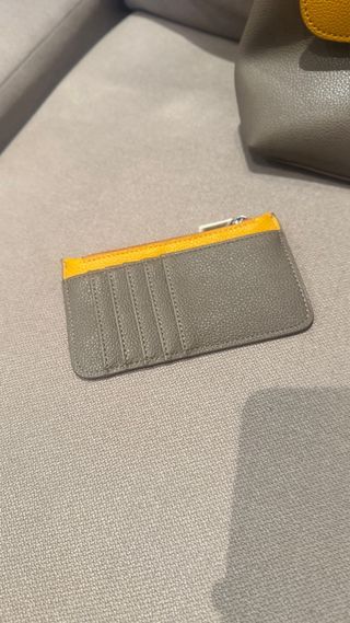 Borsa Campo Marzio grigia e gialla con portafoglio