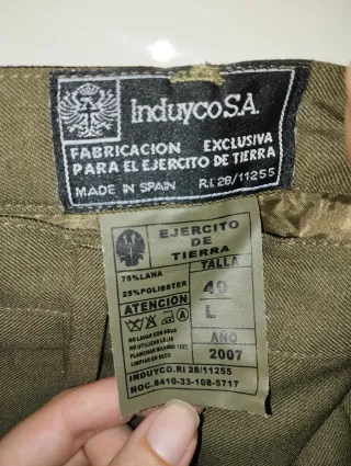 Falda militar representación talla 40L