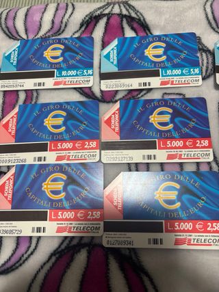 Schede telefoniche capitali d'Europa