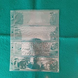 40 Hojas plástico para billetes CON REGALO