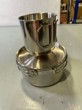 Kit Cozinha Camping Metal e Madeira