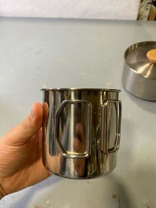 Kit Cozinha Camping Metal e Madeira