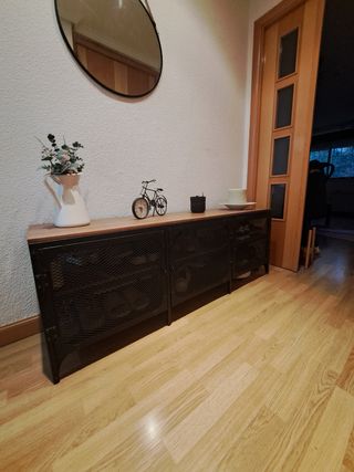 Mueble TV/Zapatero Metal y Madera