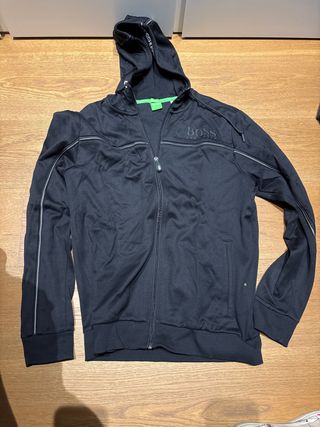 Sudadera Hugo BOSS negra con cremallera