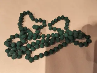 Collana lunga verde acqua