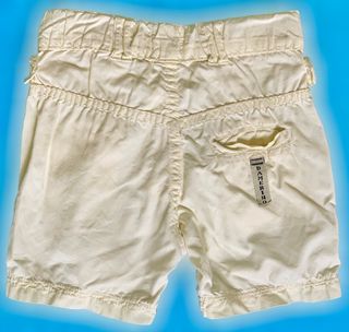 Calções Criança Unissexo Amarelo Suave