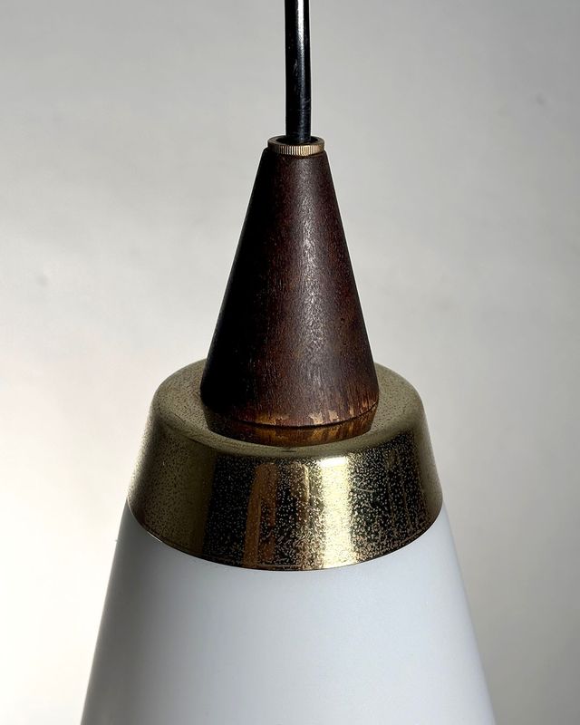 Lampadario modernariato vetro smerigliato anni '60