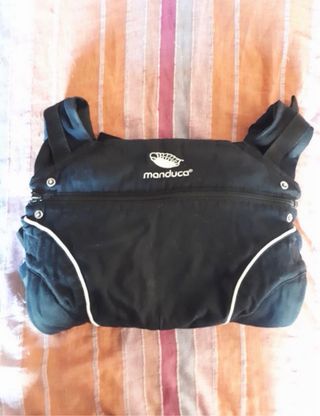 Mochila Manduca Negra Algodón