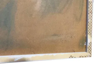 Dipinto astratto Acrilico su masonite con cornice