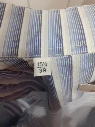 Camicia uomo righe azzurre e bianche