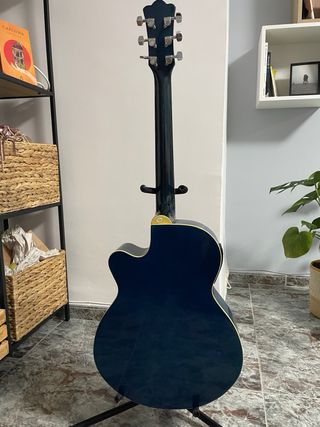 Guitarra Acústica Starsun Azul + Funda y Soporte