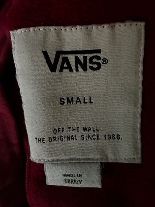 Sudadera Vans Roja Canguro