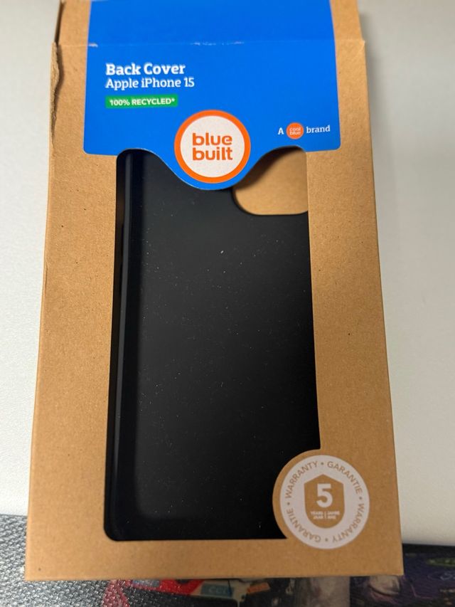 Custodia riciclata blu per iPhone 15