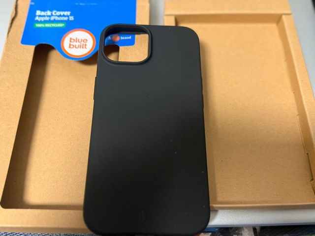 Custodia riciclata blu per iPhone 15