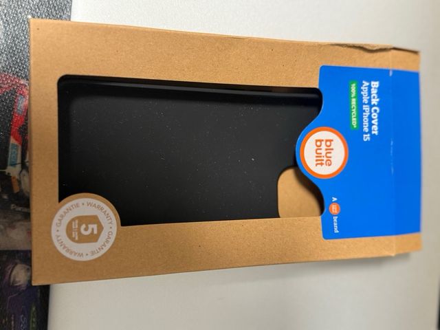 Custodia riciclata blu per iPhone 15