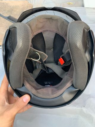 Casco Moto Dainese Negro con Visera