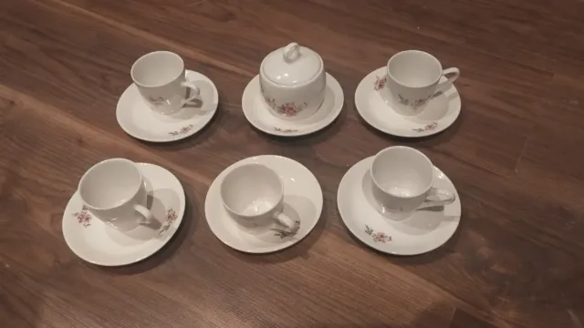 Juego de café de porcelana