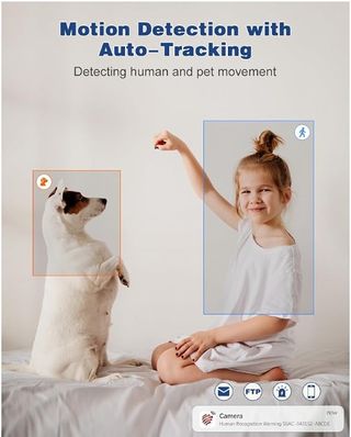 Ctronics 4MP 3G 4G LTE Cámara Vigilancia Interior