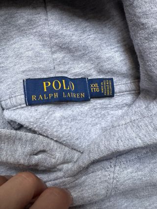 Felpa Polo Ralph Lauren Grigia con Logo size XXL