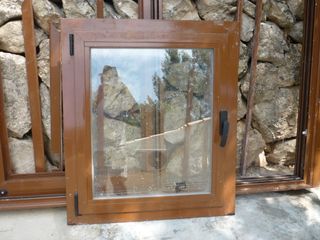 Puerta y Ventana PVC Marrón