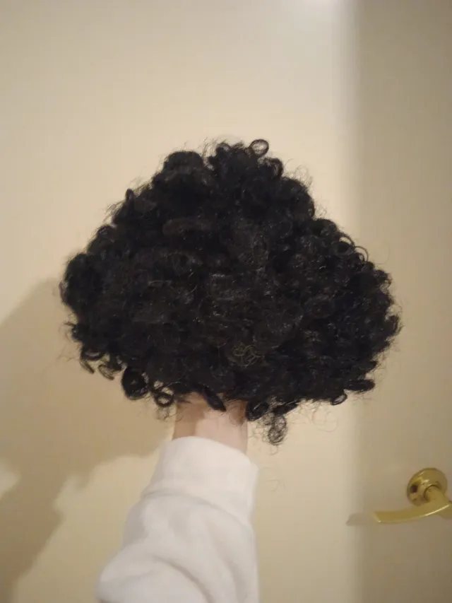 Peluca infantil rizos negros