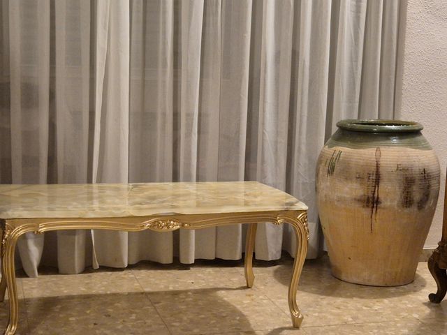 Tavolo Luigi XV in marmo e oro